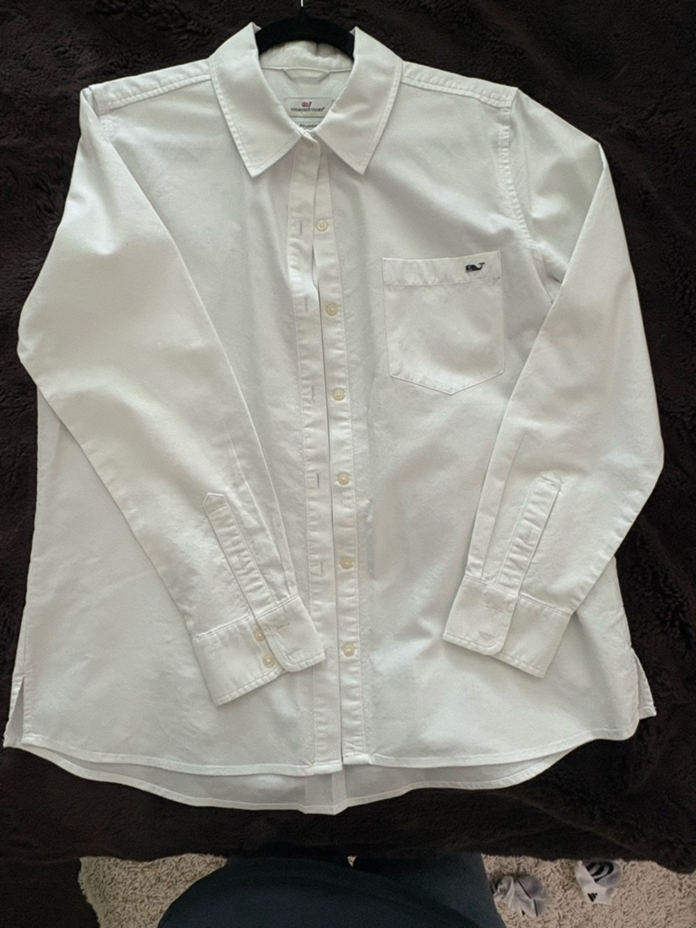 !!WORN ONCE!!   Vineyard Vines White Button-Down Pocket Shirt